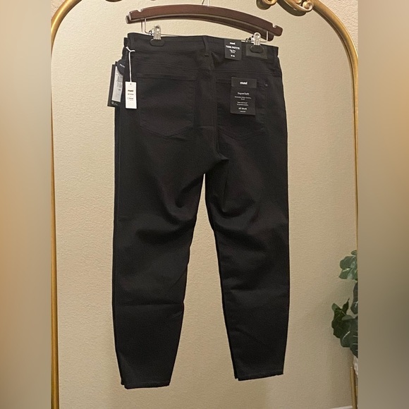 Mavi Tess Petite High Rise Skinny Black Brushed Size 33P - Picture 4 of 13